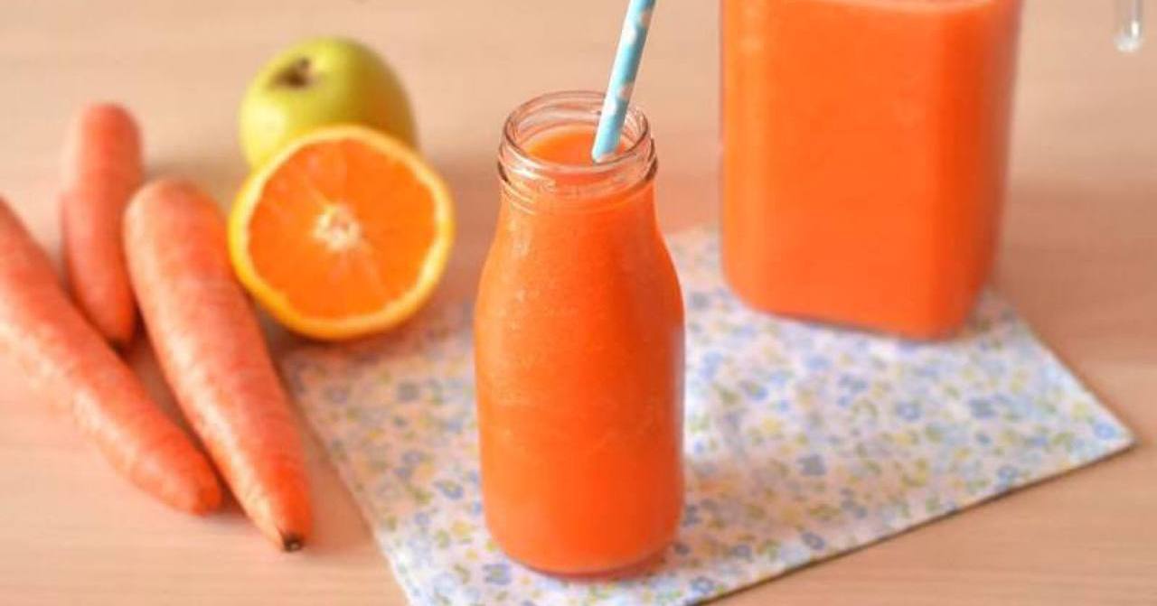 Smoothie iz korenja, jabolka in pomaranče za vaše telo.